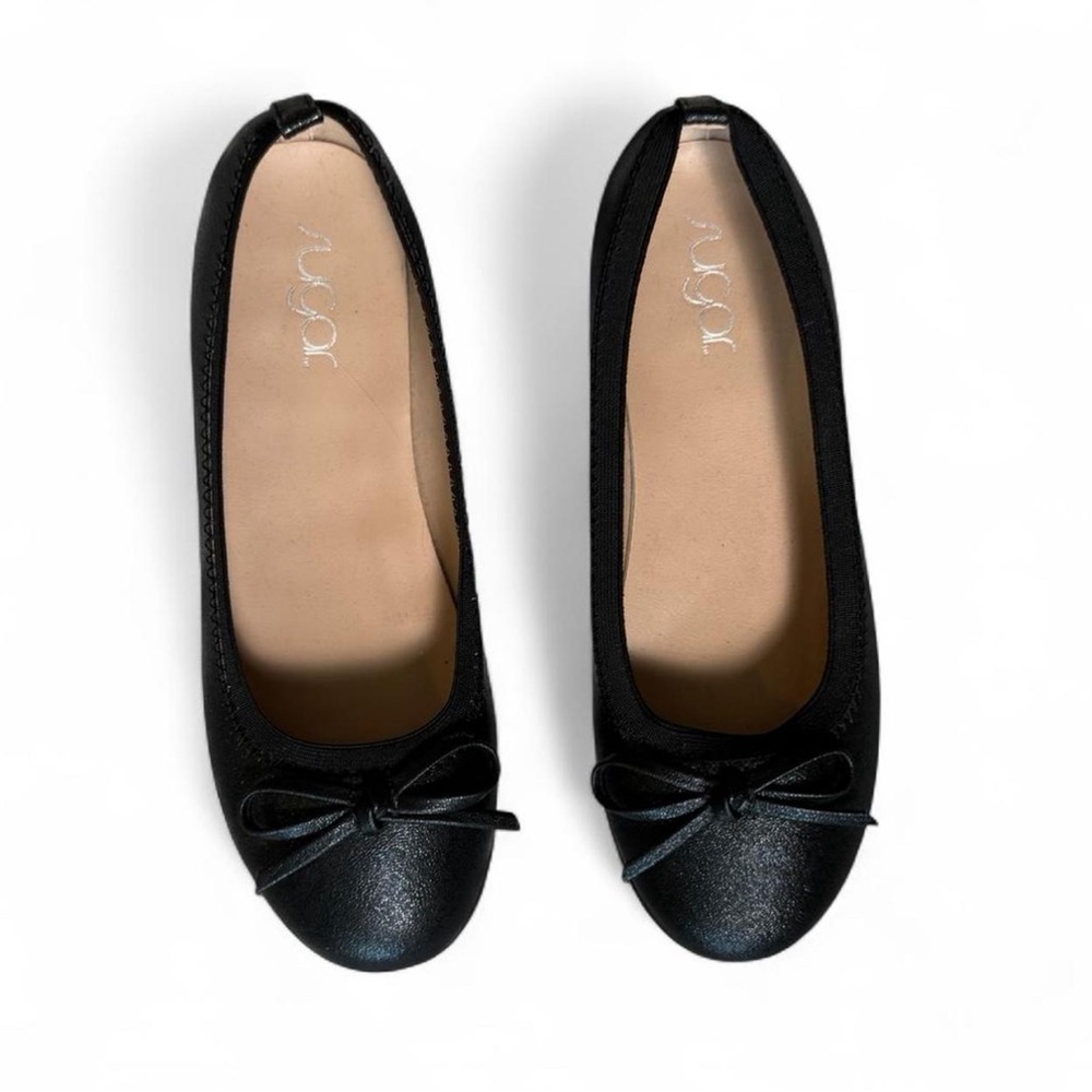 Girls Elegant Black Ballet Flats